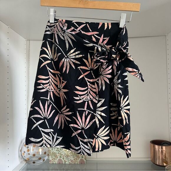 Tropical Earth Tones Island Wear Beachy Sarong Wrap Short Skirt Beach Coverup OS - Picture 1 of 6